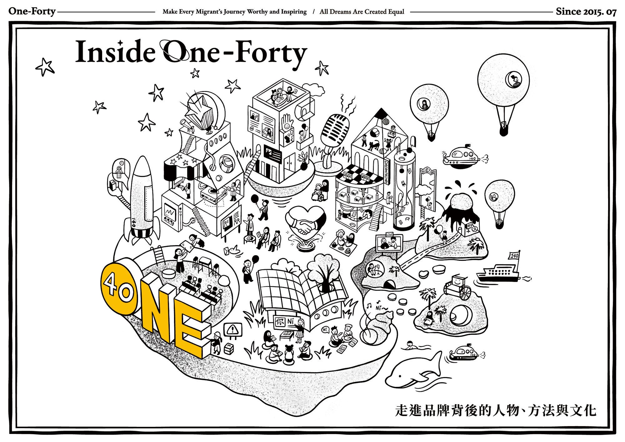 Inside One-Forty Banner